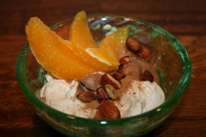 Chokolademousse med hvid og mørk chokolade