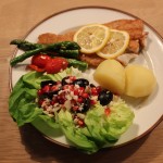 Torskehaler med lækker sommersalat