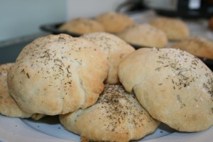 Focaccia bollerne er klar.