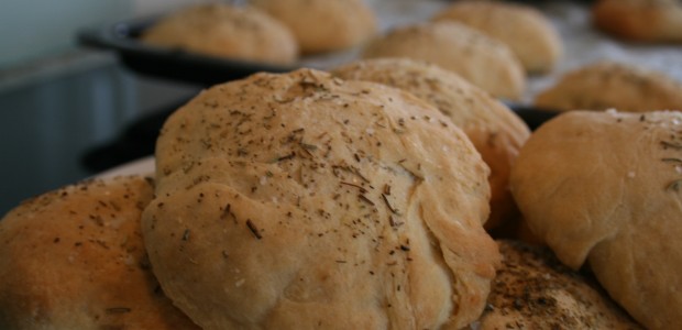 Focaccia boller (Pizza-boller)