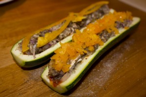 Fyldt squash (Med fyld)