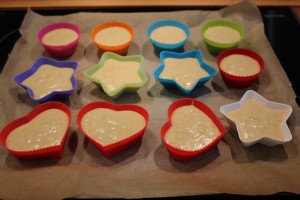 Banankage muffins - Klar til at blive bagt