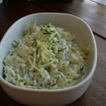 Squashsalat med hvidløg