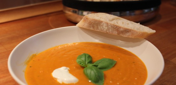 Tomatsuppe med mascarpone