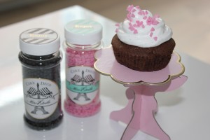 Chokolade muffins med vaniljetopping