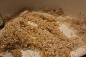 Risotto med svampe - In the making!