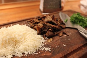 Parmesan, porcini svampe og persille - risotto med svampe