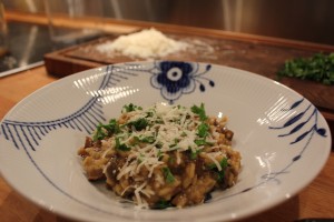 Klar til at blive indtaget - Risotto med svampe