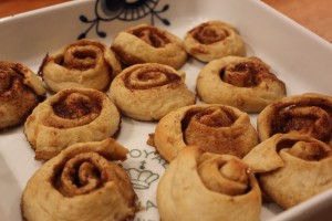 Kanelsnegle færdige