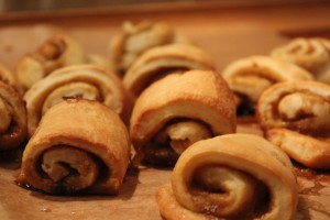 Kanelsnegle færdige