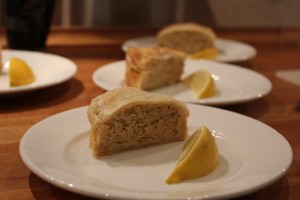 Portionsanrettet ørredpie - Mums!