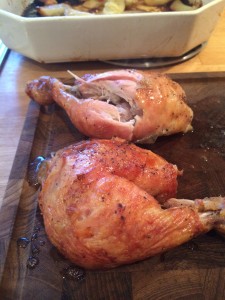 Lækre saftige og sprøde lår fra vores kylling på grill