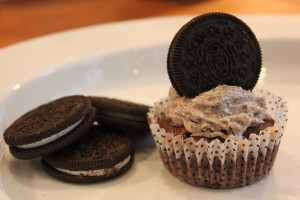 De færdige oreo cupcakes :)