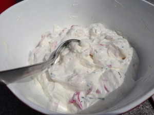Rygeost salat