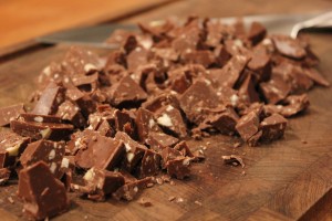 Tobleronen skal hakkes