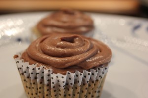 Banan muffins med toblerone creme