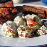 Spareribs med kartoffelsalat amerikansk