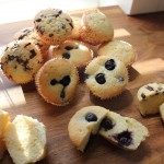 Citron muffins med citronskald, blåbær og chokolade