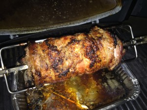 Grillet rullepølse