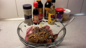 Char Siu - Marinaden røres sammen