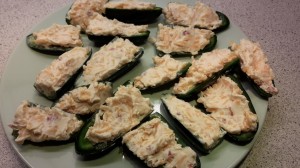 fyldte jalapenos
